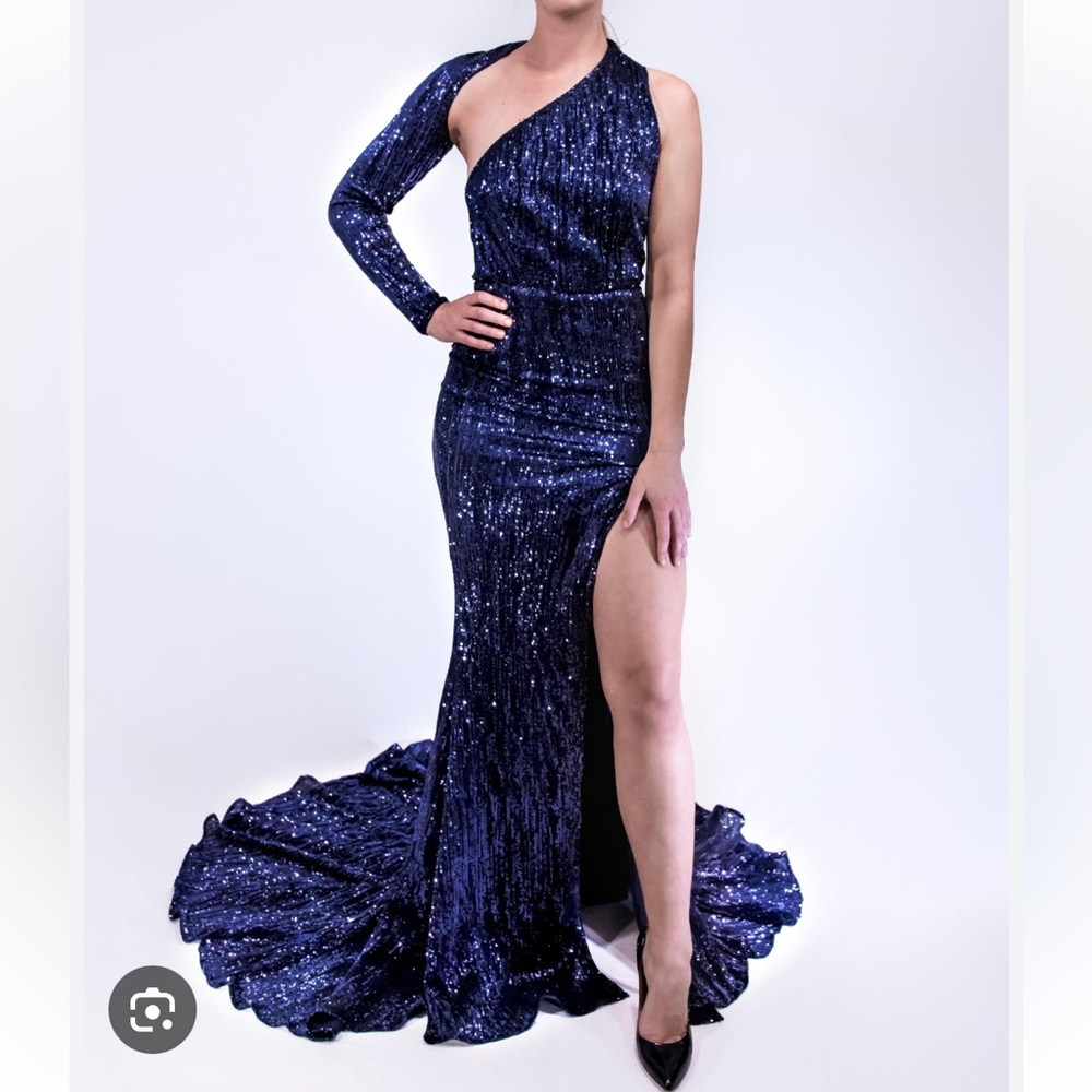 ABYSS BY ABBY-full length fashion sequin dress - Picture 6 of 7